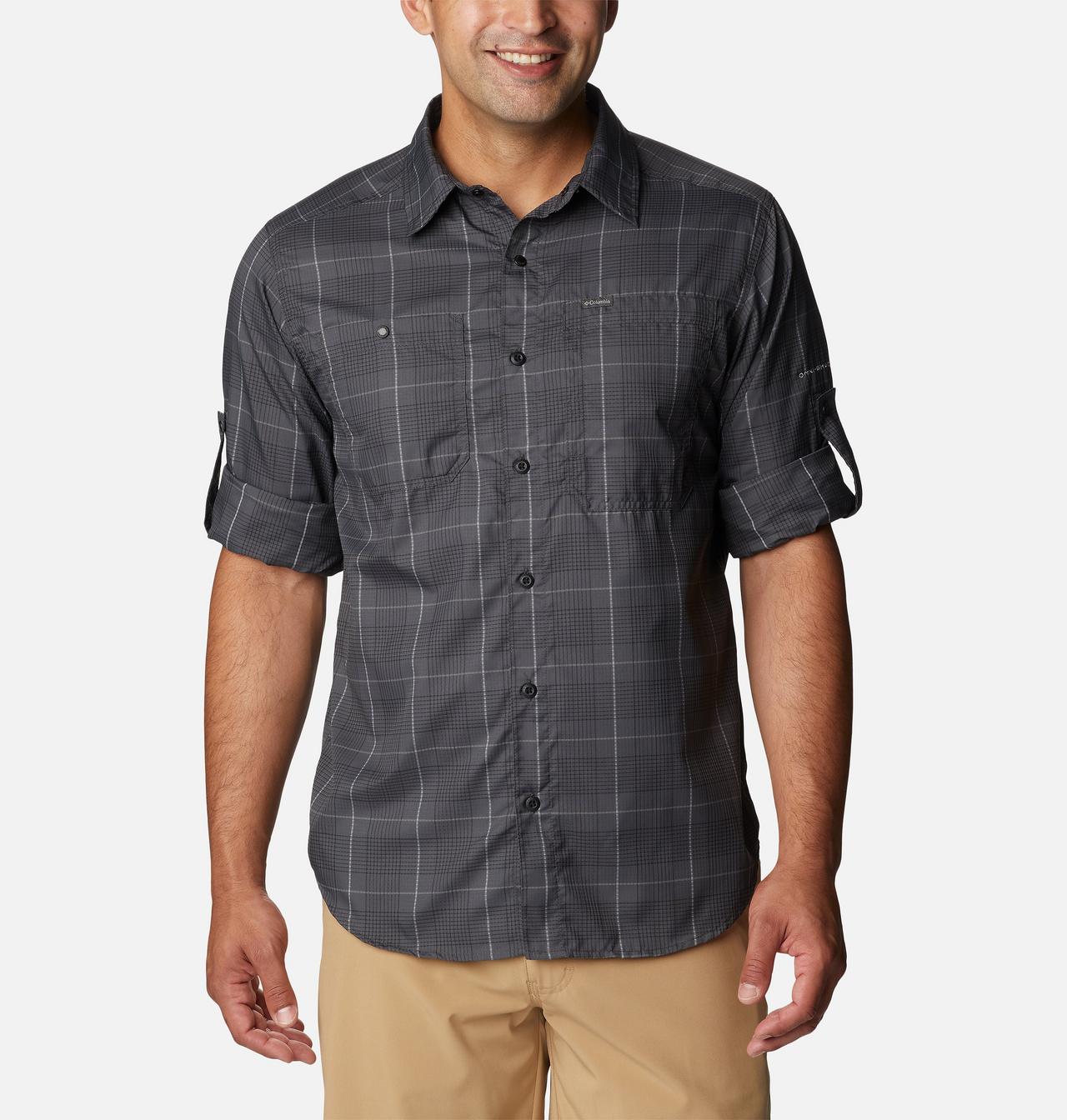 Men's Silver Ridge™ Utility Lite Plaid Long Sleeve Shirt 6