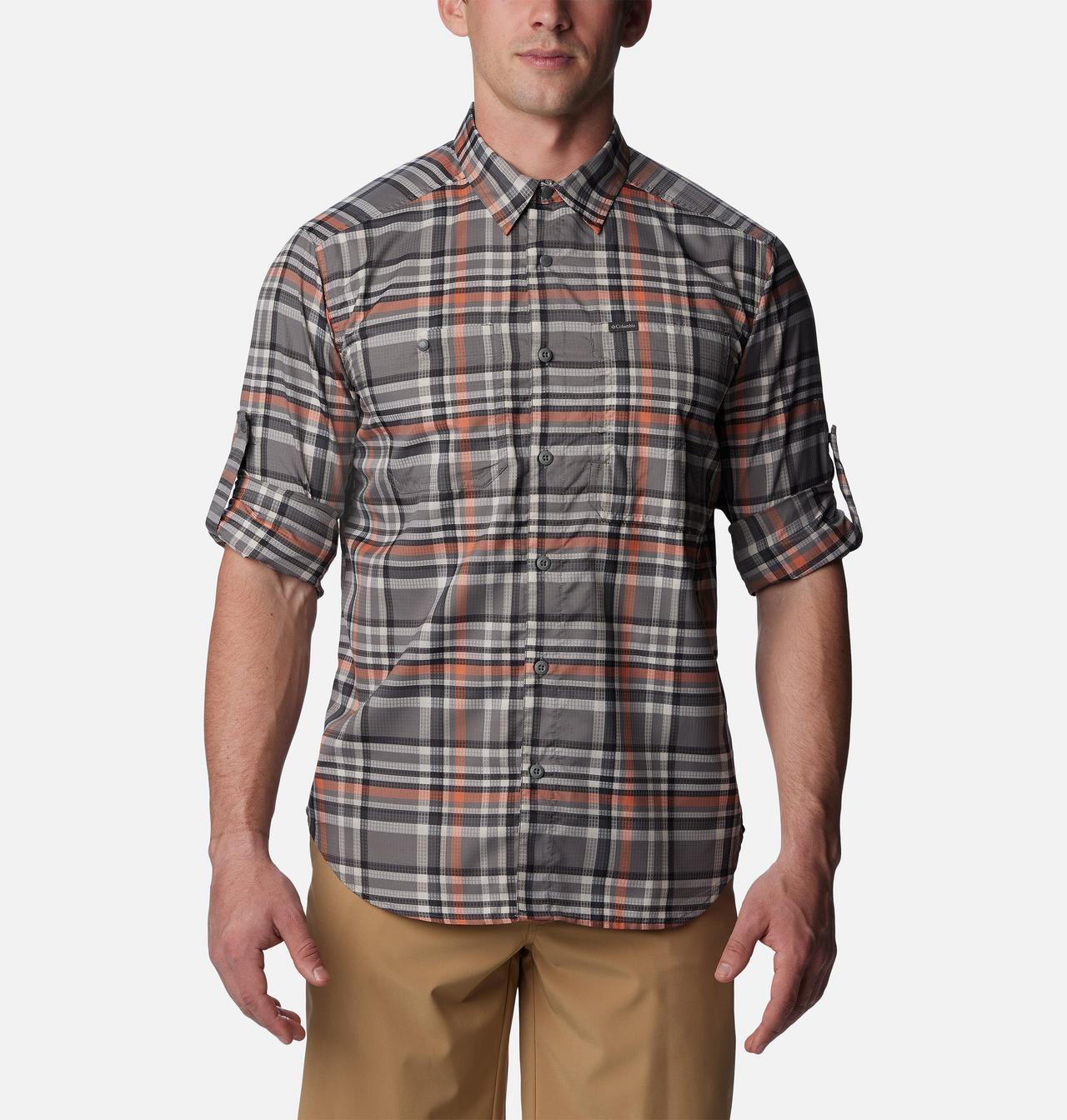 Men's Silver Ridge™ Utility Lite Plaid Long Sleeve Shirt 6