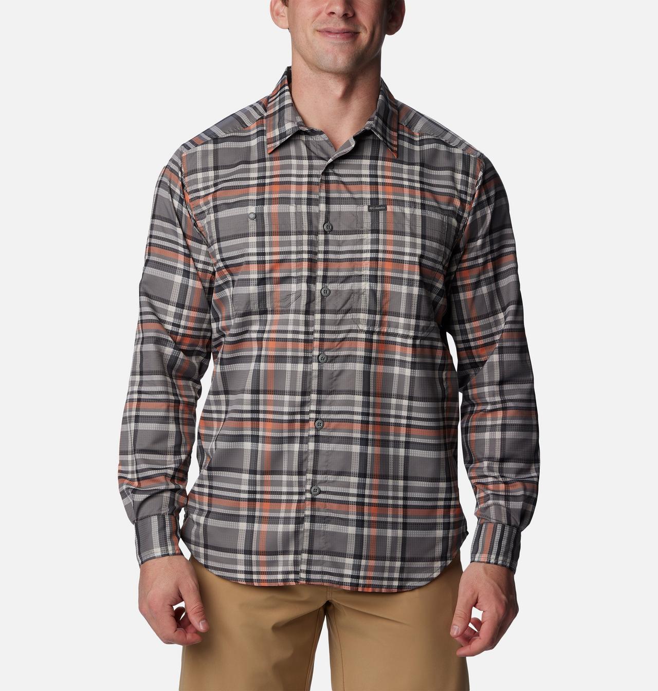 Men's Silver Ridge™ Utility Lite Plaid Long Sleeve Shirt 1
