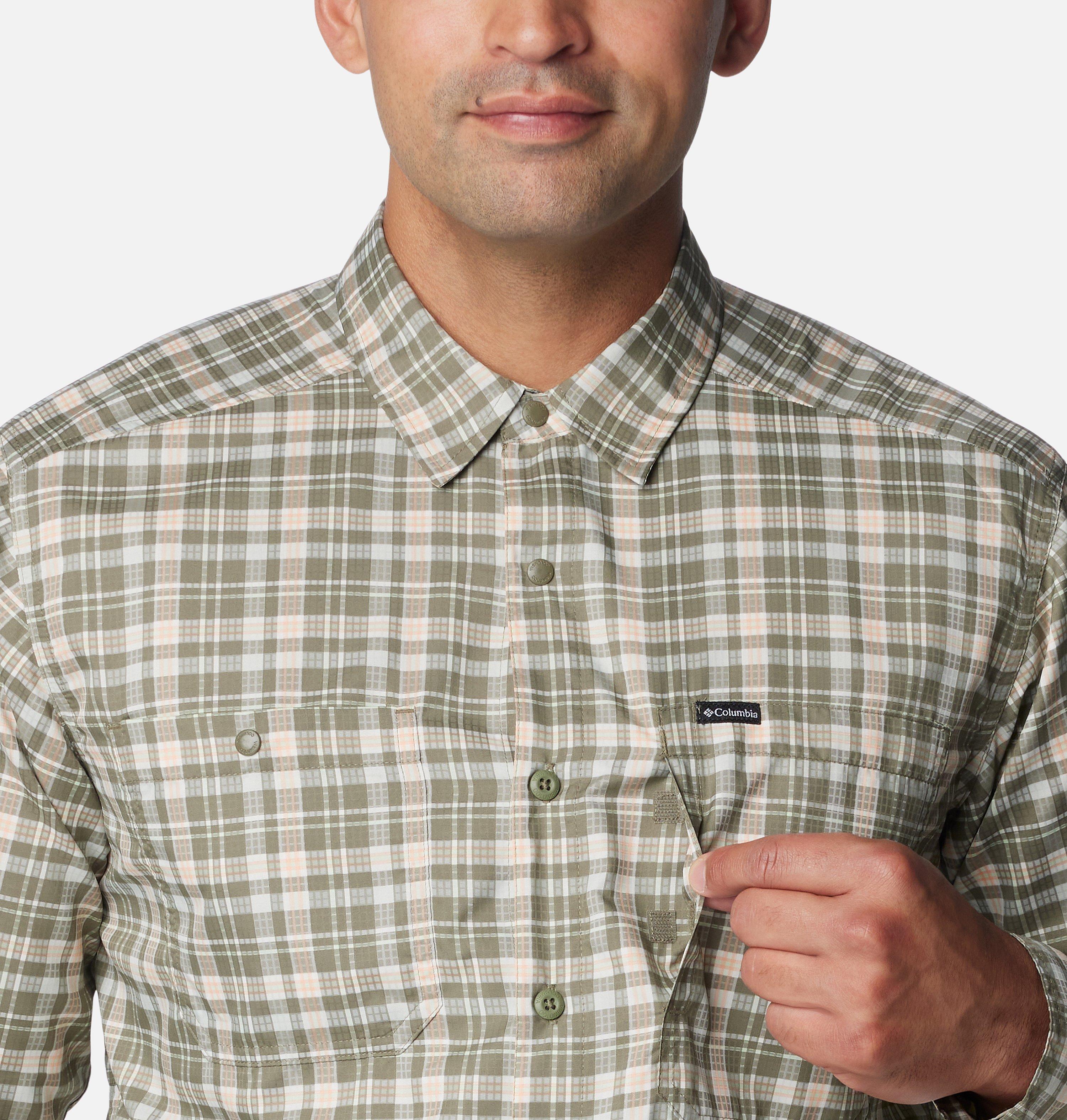 Men's Silver Ridge Utility Lite Plaid Long Sleeve Shirt 4