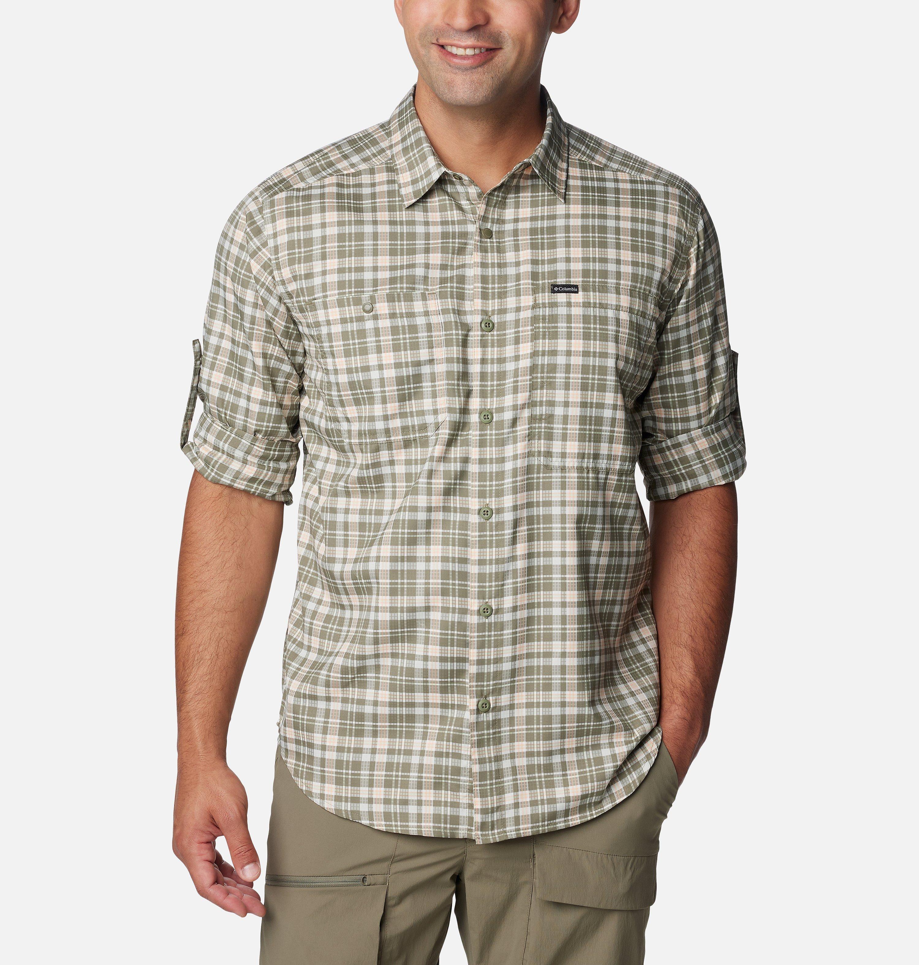 Men's Silver Ridge Utility Lite Plaid Long Sleeve Shirt 6