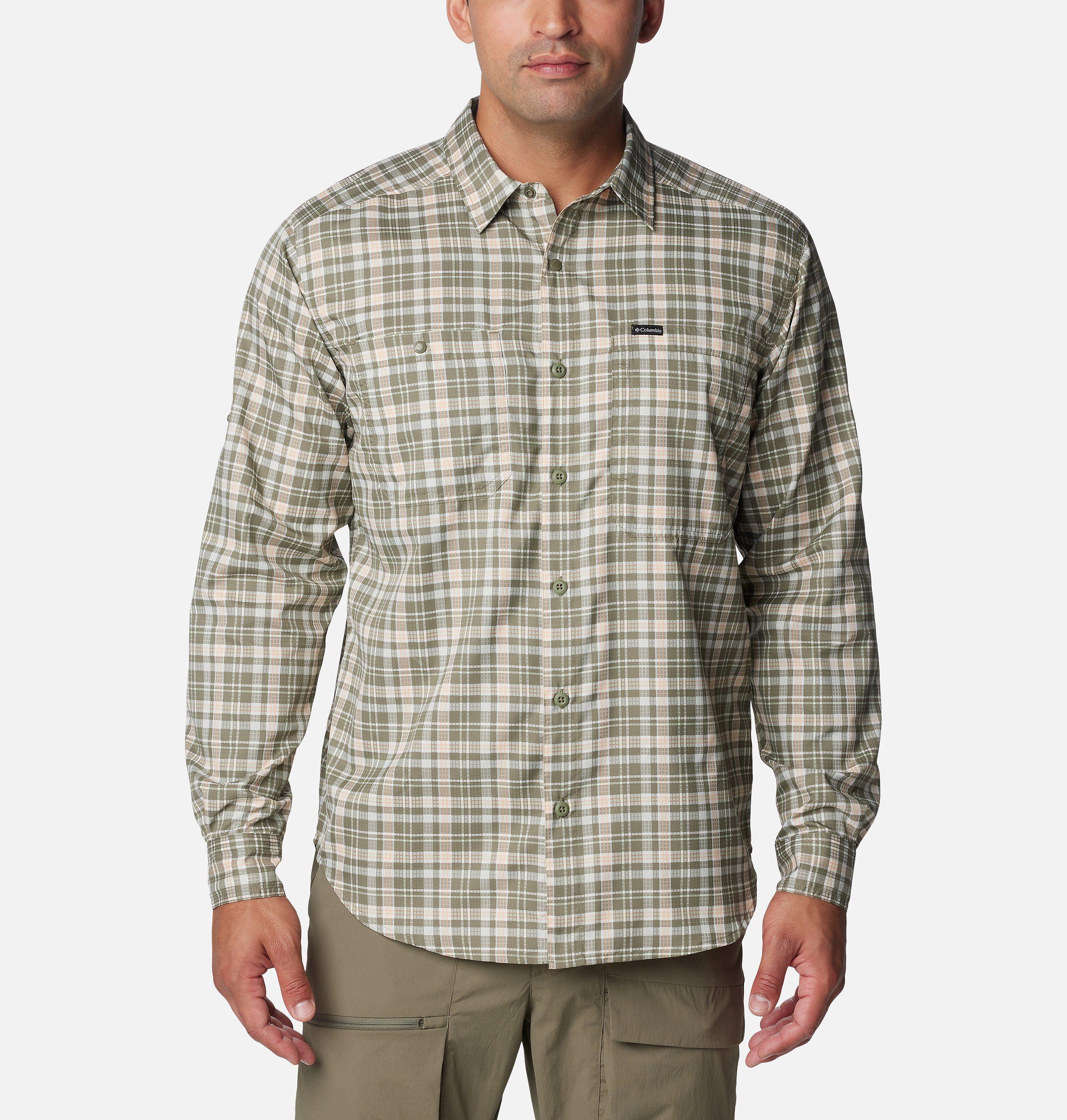 Men's Silver Ridge Utility Lite Plaid Long Sleeve Shirt 1