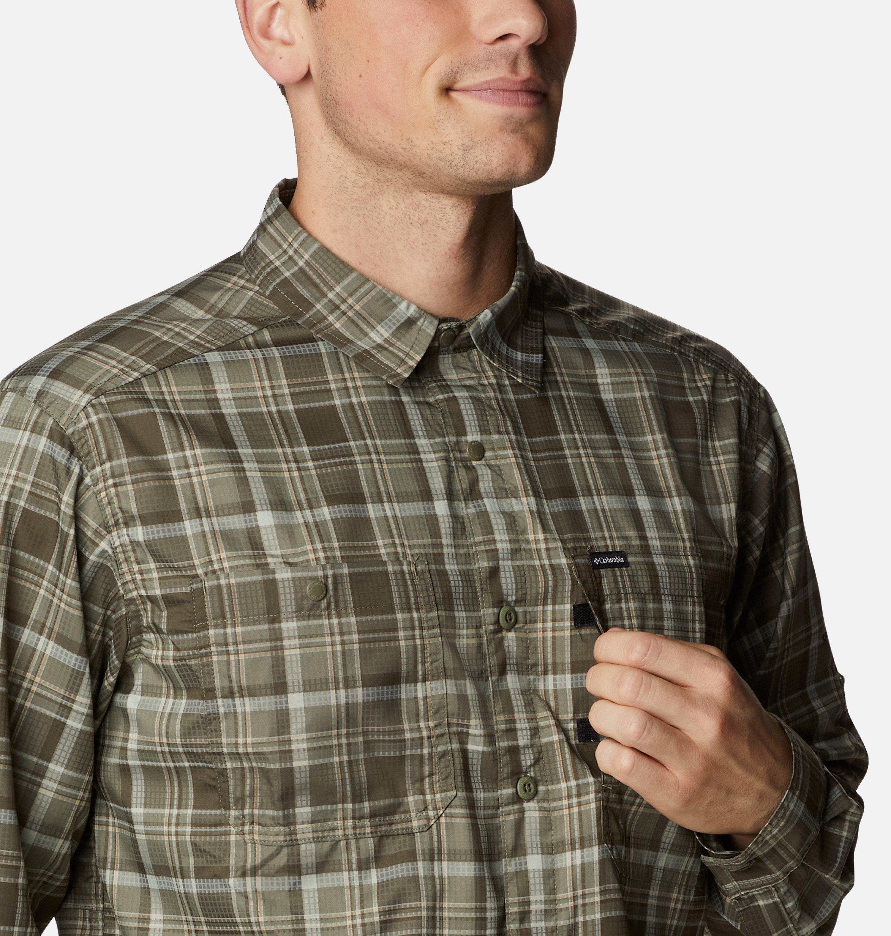 Men's Silver Ridge Utility Lite Plaid Long Sleeve Shirt 4