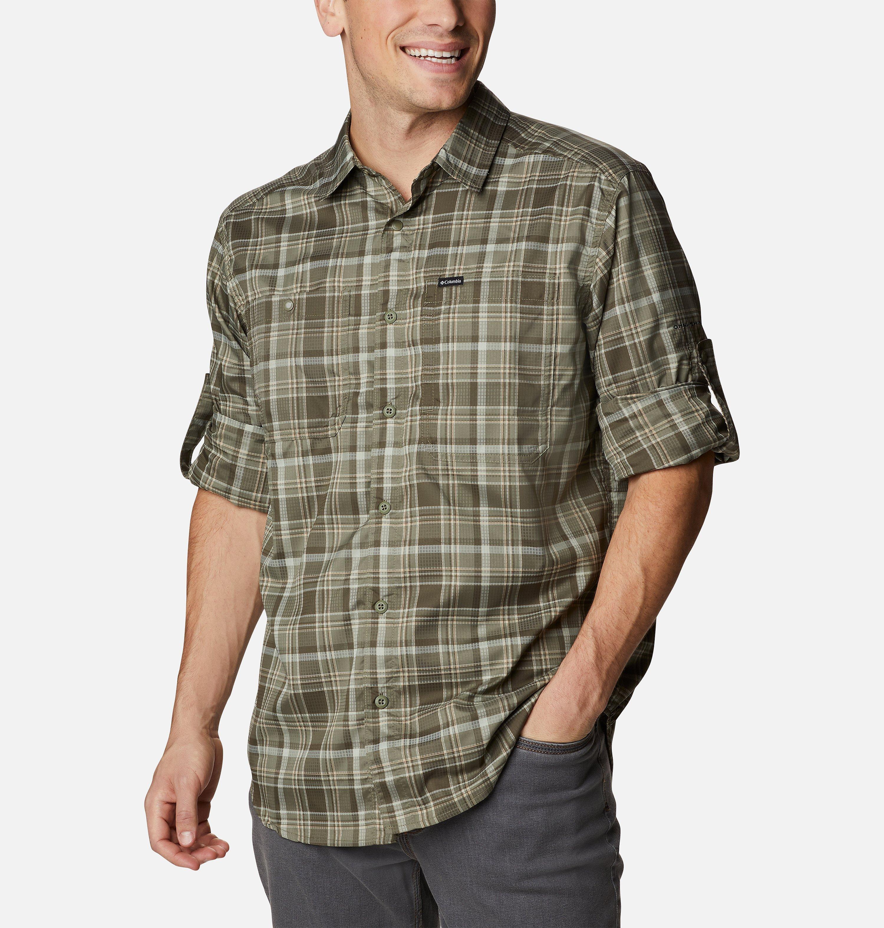 Men's Silver Ridge Utility Lite Plaid Long Sleeve Shirt 6