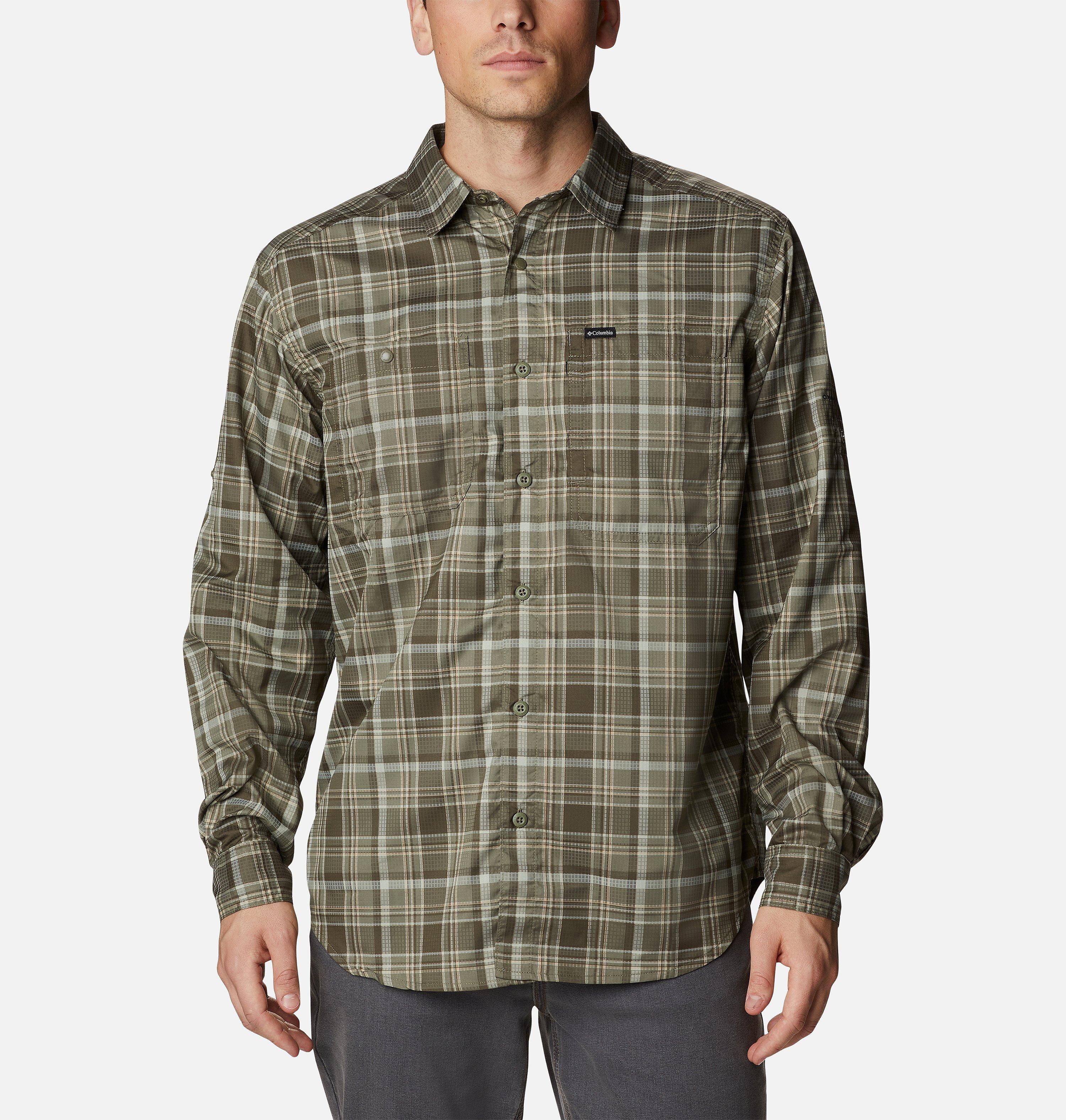 Men's Silver Ridge Utility Lite Plaid Long Sleeve Shirt 1