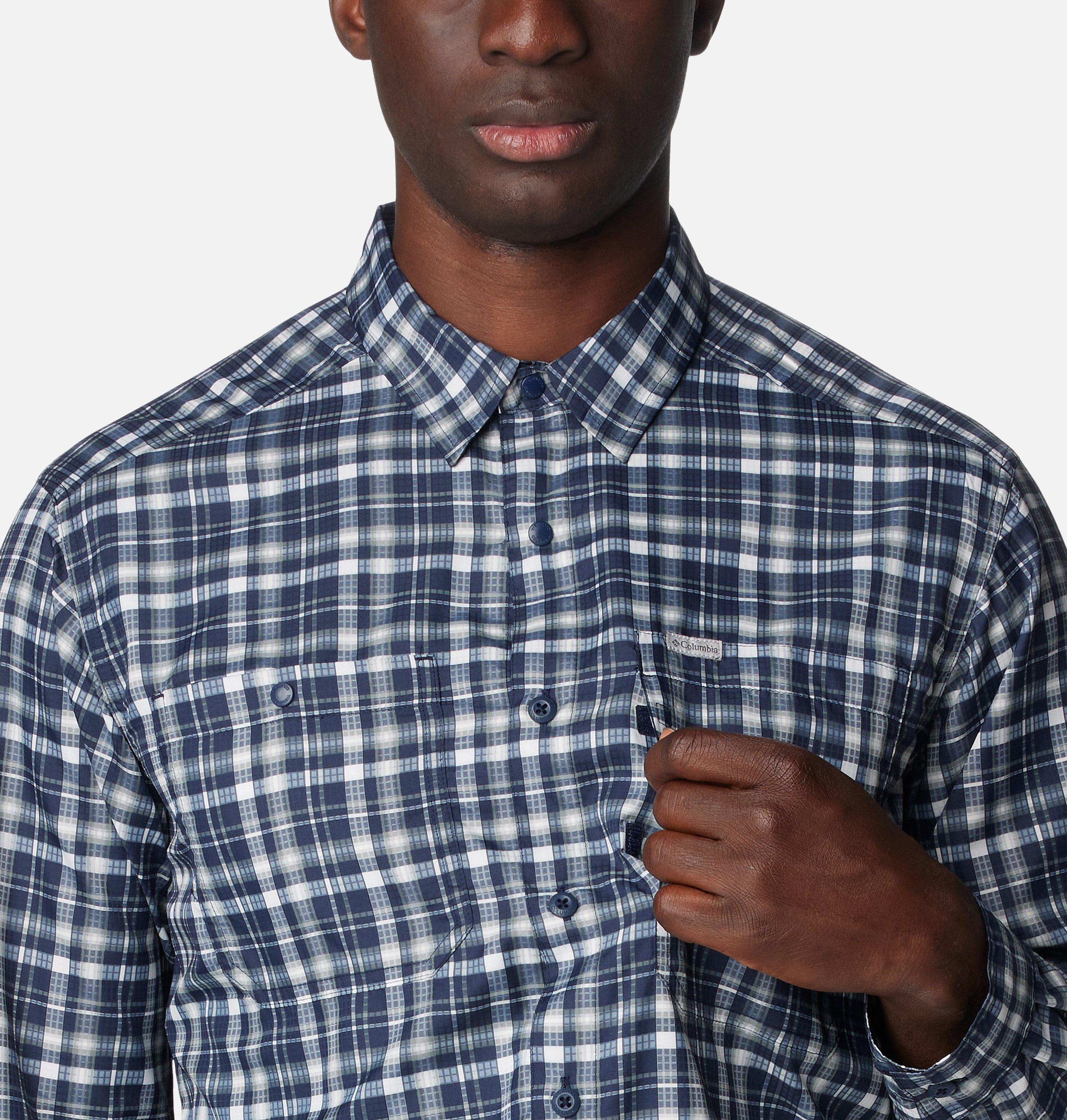 Men's Silver Ridge Utility Lite Plaid Long Sleeve Shirt 4