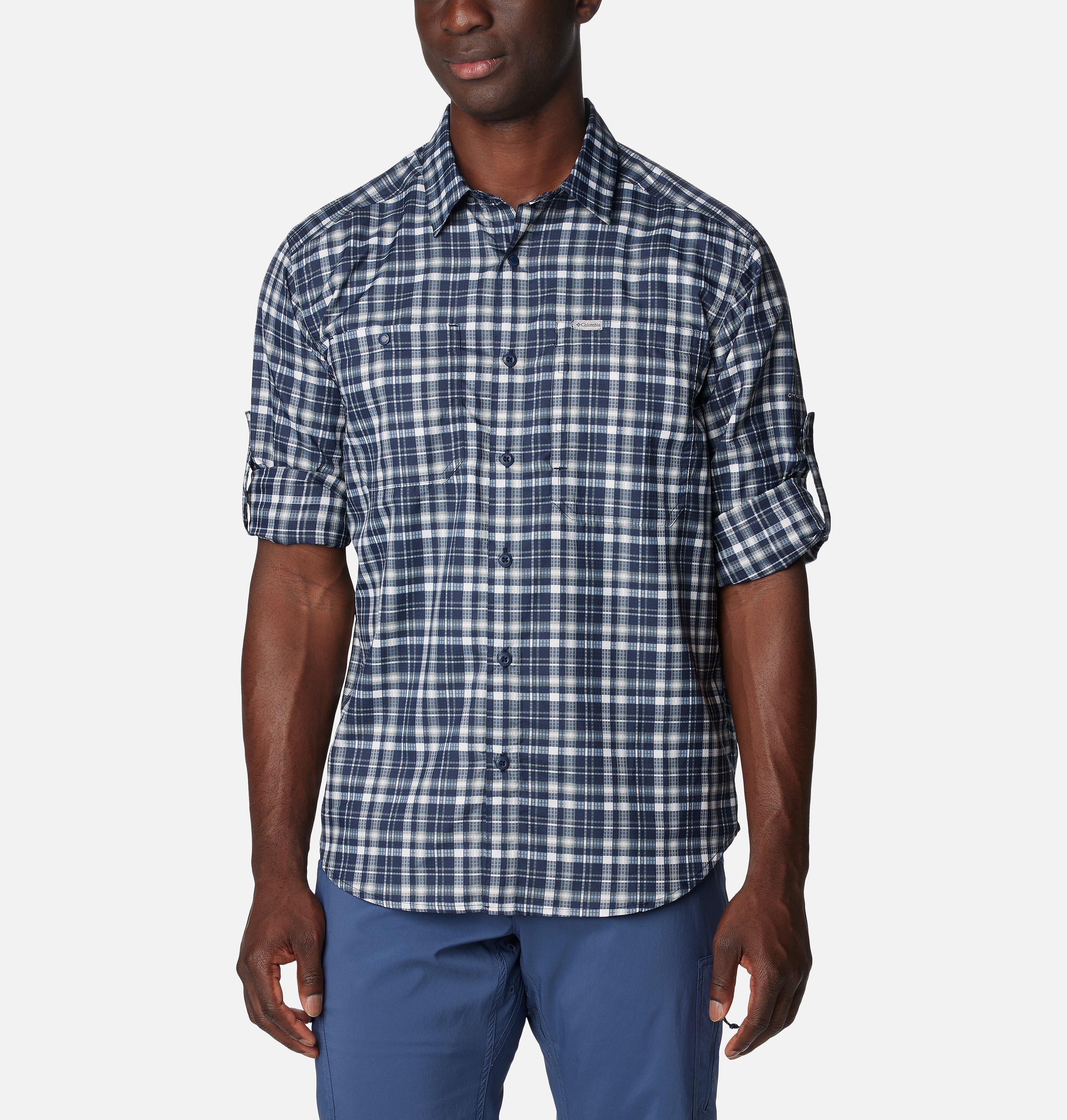 Men's Silver Ridge Utility Lite Plaid Long Sleeve Shirt 6