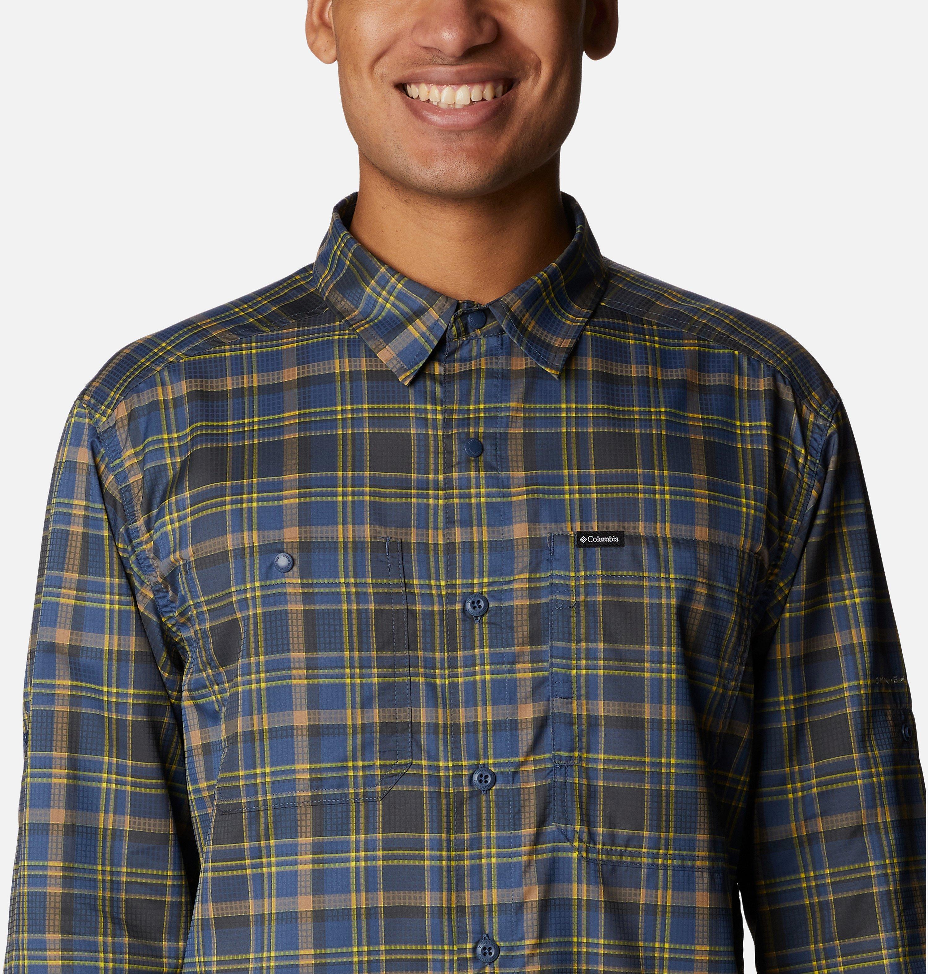 Men's Silver Ridge Utility Lite Plaid Long Sleeve Shirt 4