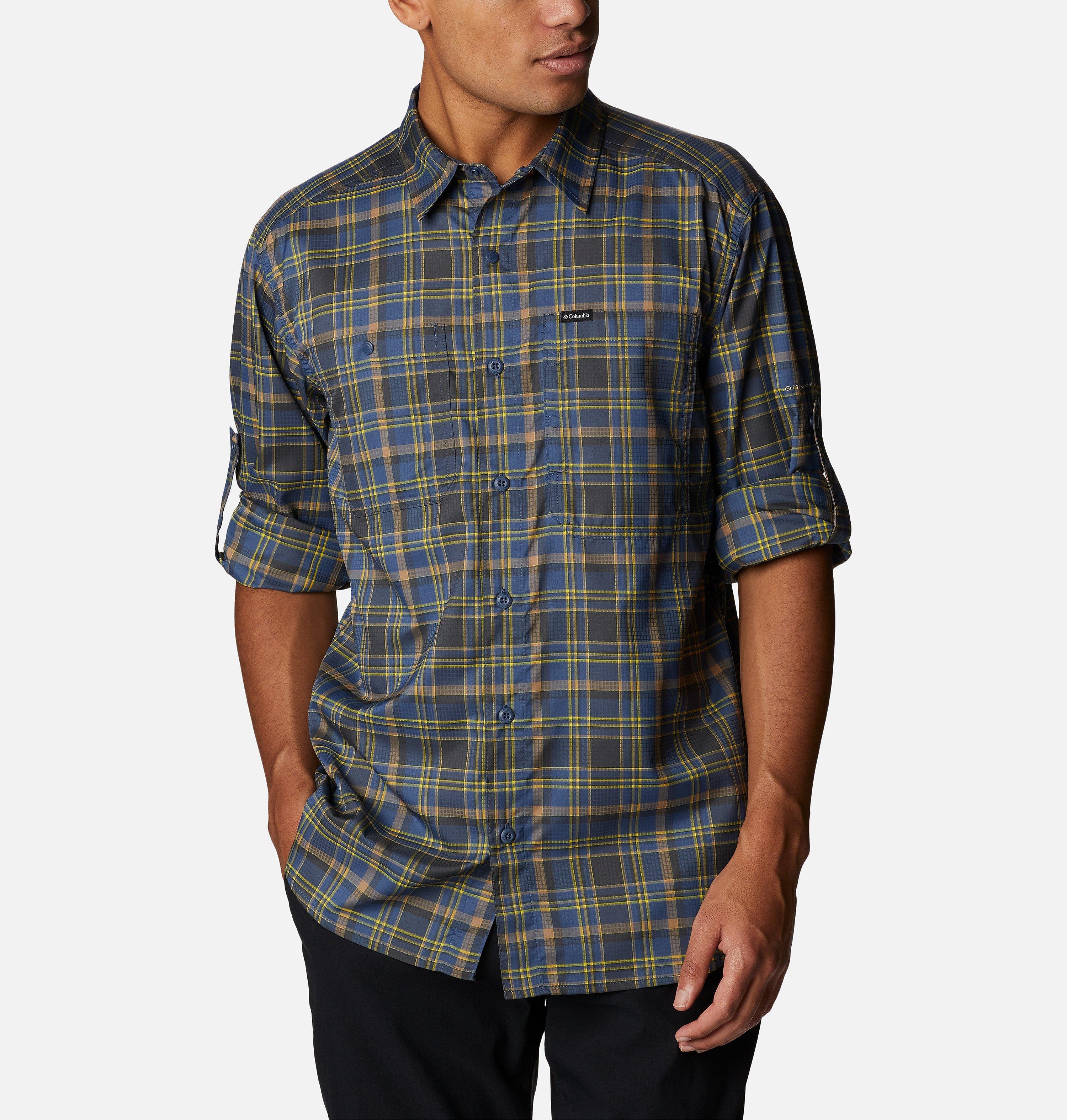 Men's Silver Ridge Utility Lite Plaid Long Sleeve Shirt 6