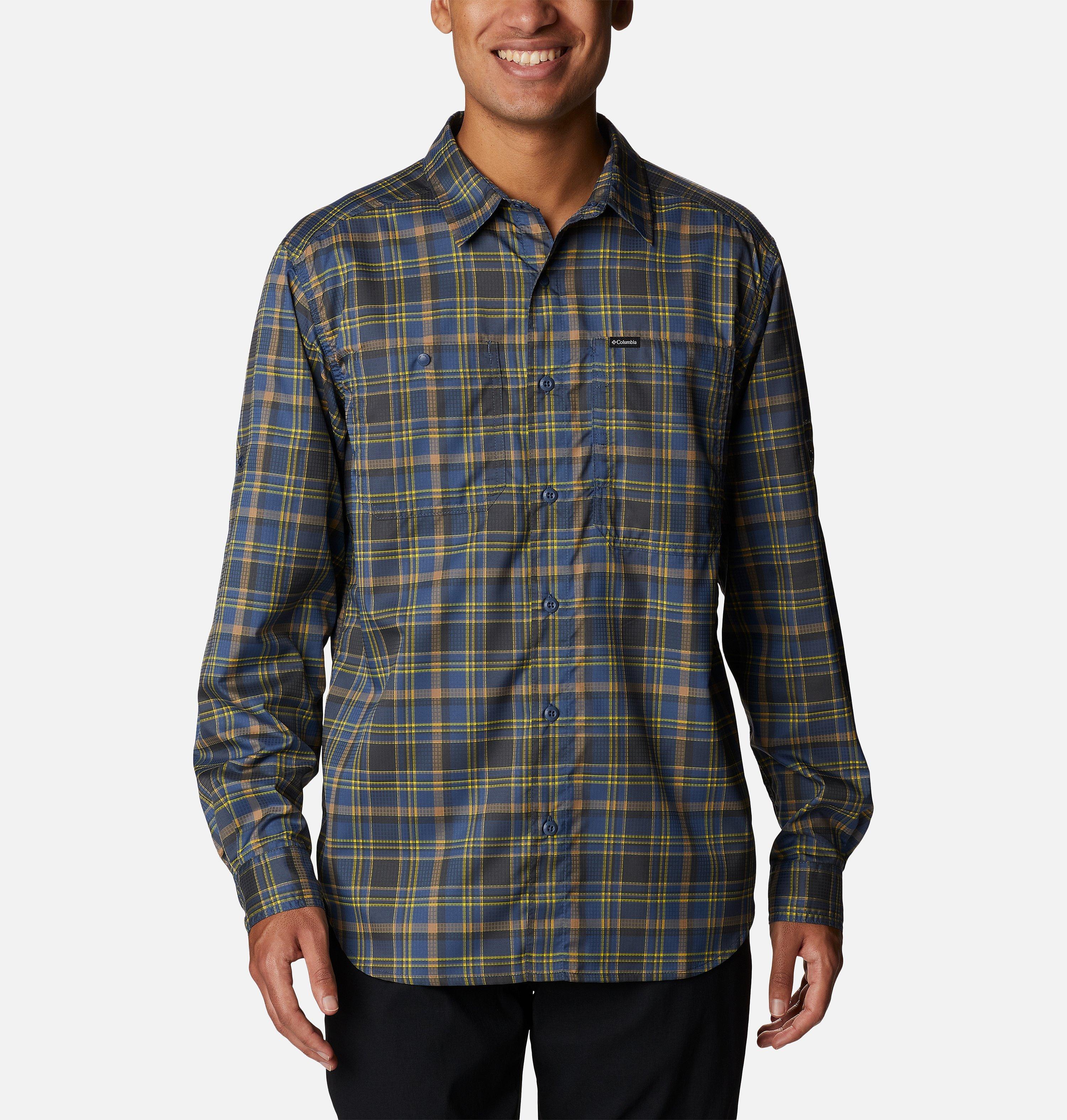 Men's Silver Ridge Utility Lite Plaid Long Sleeve Shirt 1