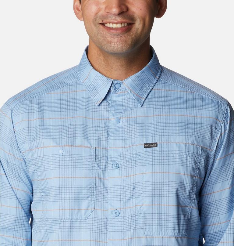Silver Ridge Utility Lite Plaid LS, Color: Jet Stream Trail Crossing Plaid, image 4