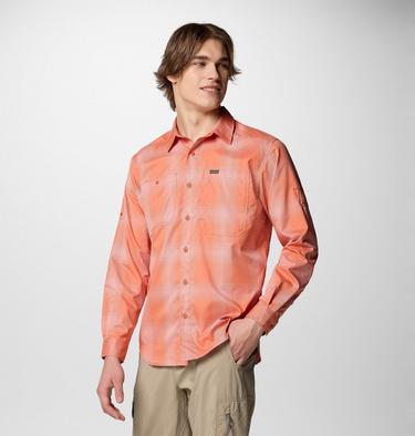 Men's Silver Ridge Utility Lite Plaid Shirt, Color: Tuscan Large Blur Check, image 7