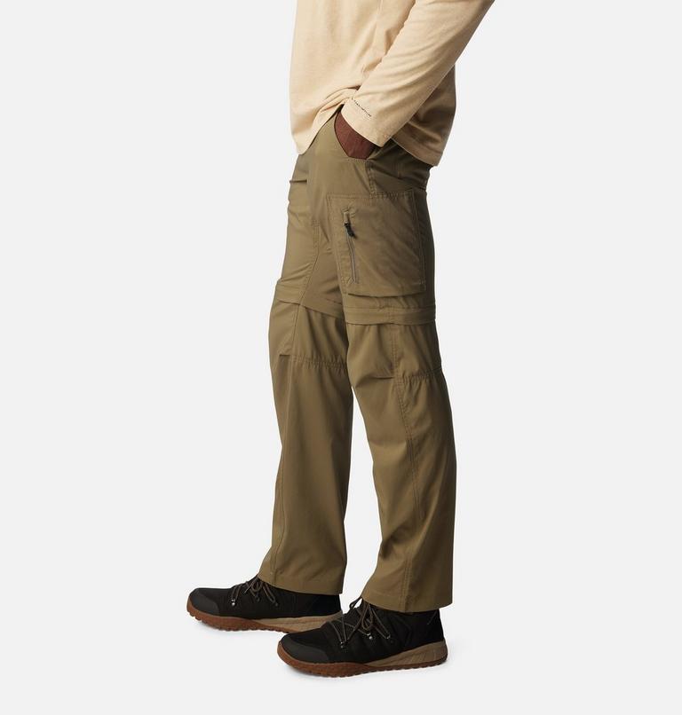 Men's Silver Ridge Utility Convertible Hiking Trousers, Color: Stone Green, image 3