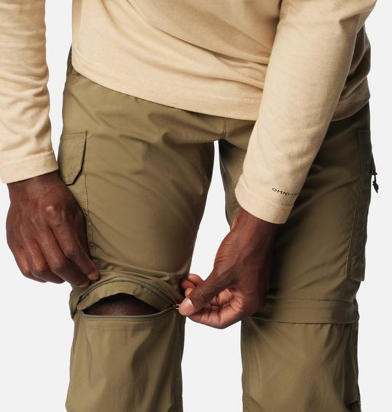 Men's Silver Ridge Utility Convertible Hiking Trousers, Color: Stone Green, image 6