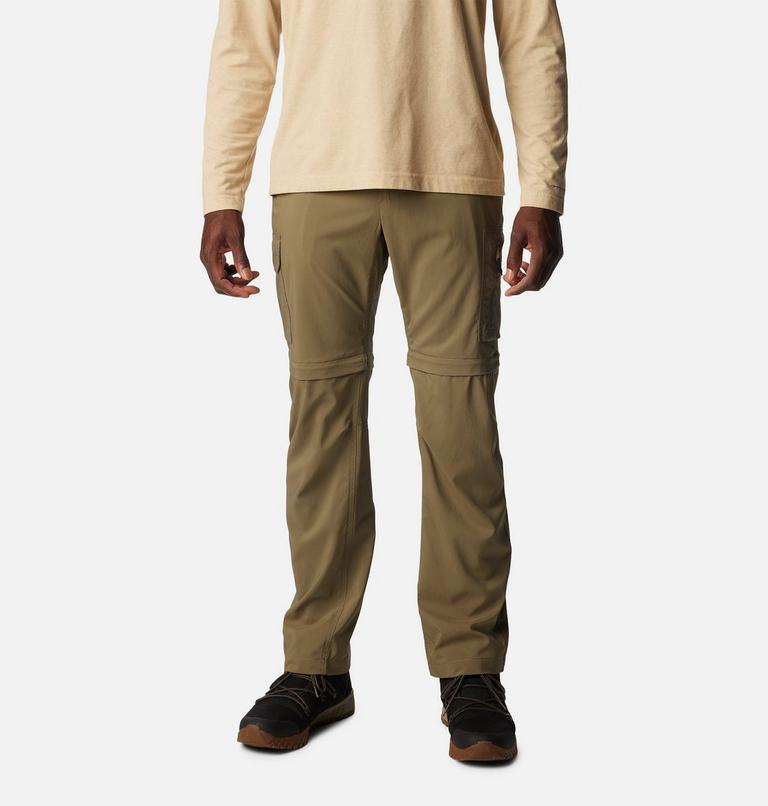 Men's Silver Ridge Utility Convertible Hiking Trousers, Color: Stone Green, image 1