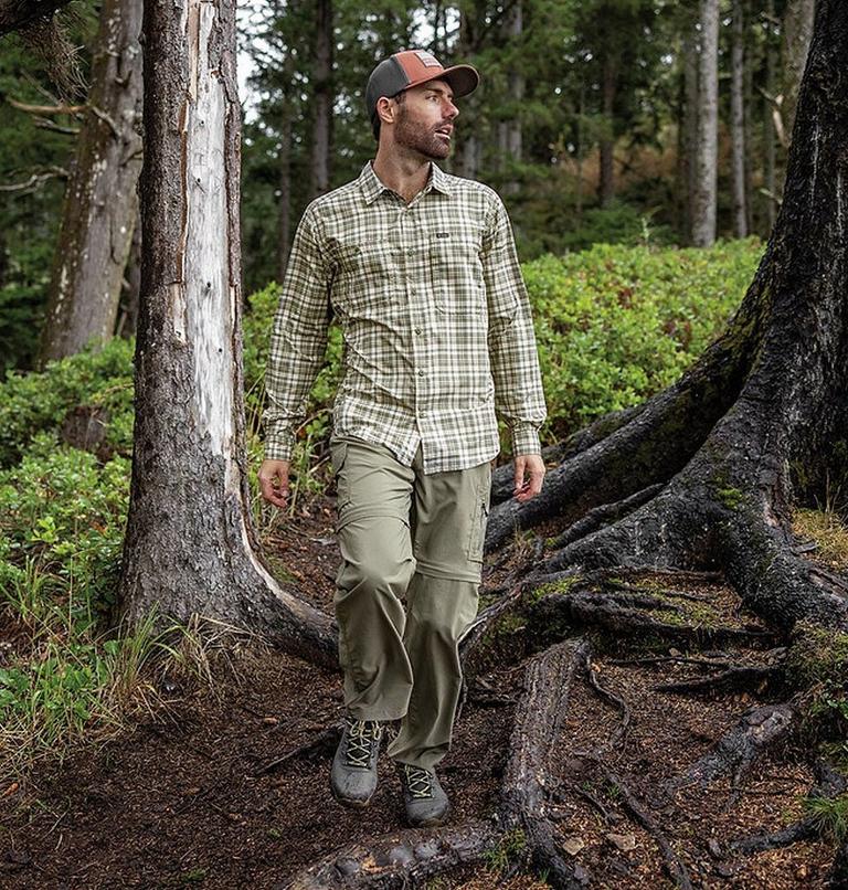 Men's Silver Ridge Utility Convertible Hiking Trousers, Color: Stone Green, image 8