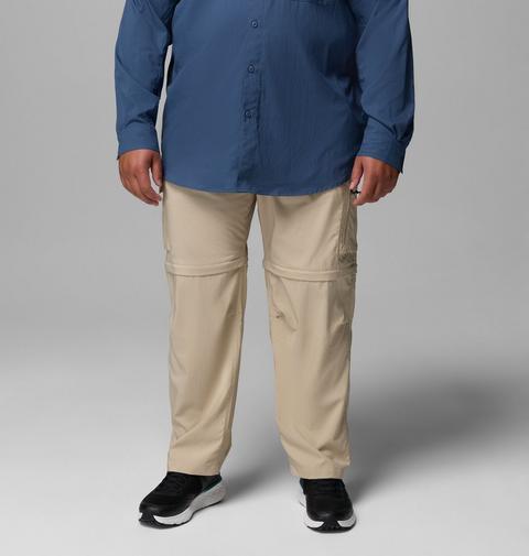 Мужские брюки Columbia Silver Ridge Utility Convertible Pants - Big, цвет: Серо-бежевый