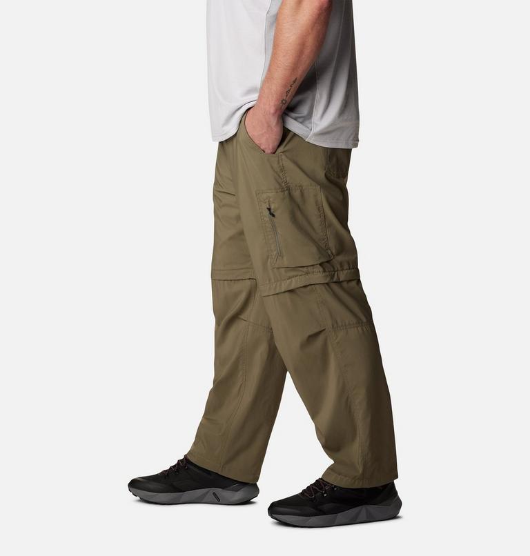 Men's Silver Ridge Utility Convertible Hiking Trousers - Extended size, Color: Stone Green, image 3