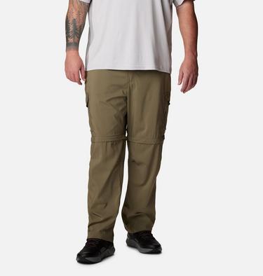 Men's Silver Ridge Utility Convertible Hiking Trousers - Extended size, Color: Stone Green, image 3