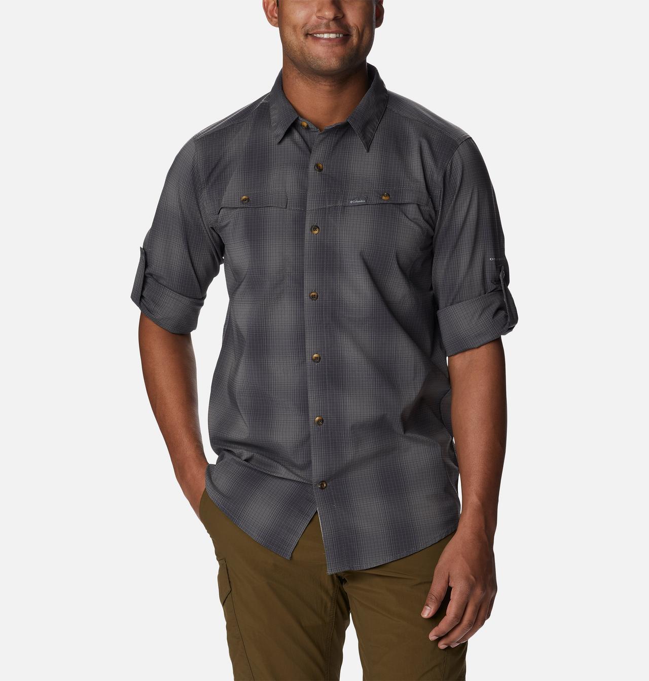 Men's Newton Ridge™ II Plaid Long Sleeve Shirt 7