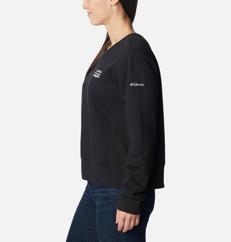 Sweat-shirt Ras-de-Cou Lodge Crew&nbsp;IV Femme, Color: Black, Bordered CSC Tonal, image 4