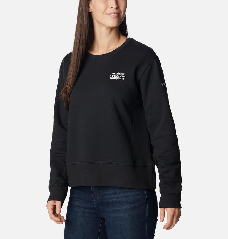 Sweat-shirt Ras-de-Cou Lodge Crew&nbsp;IV Femme, Color: Black, Bordered CSC Tonal, image 5