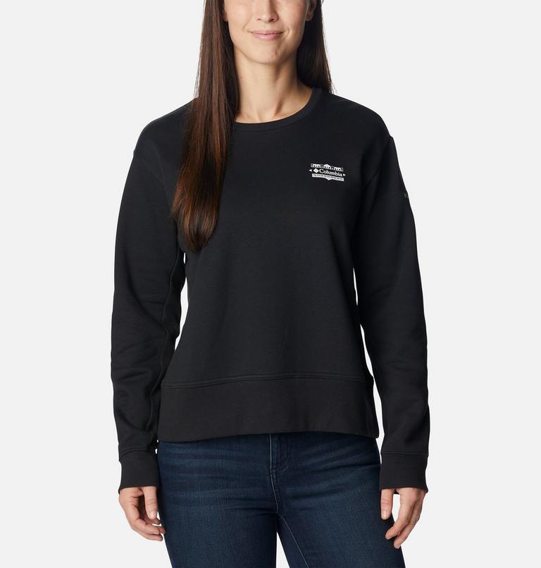 Sweat-shirt Ras-de-Cou Lodge Crew&nbsp;IV Femme, Color: Black, Bordered CSC Tonal, image 1