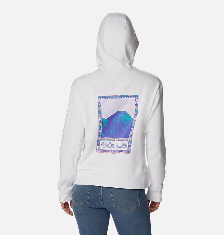 Columbia Lodge Hoodie | 101 | XL, Color: White, Bordered Beauty Graphic, image 2