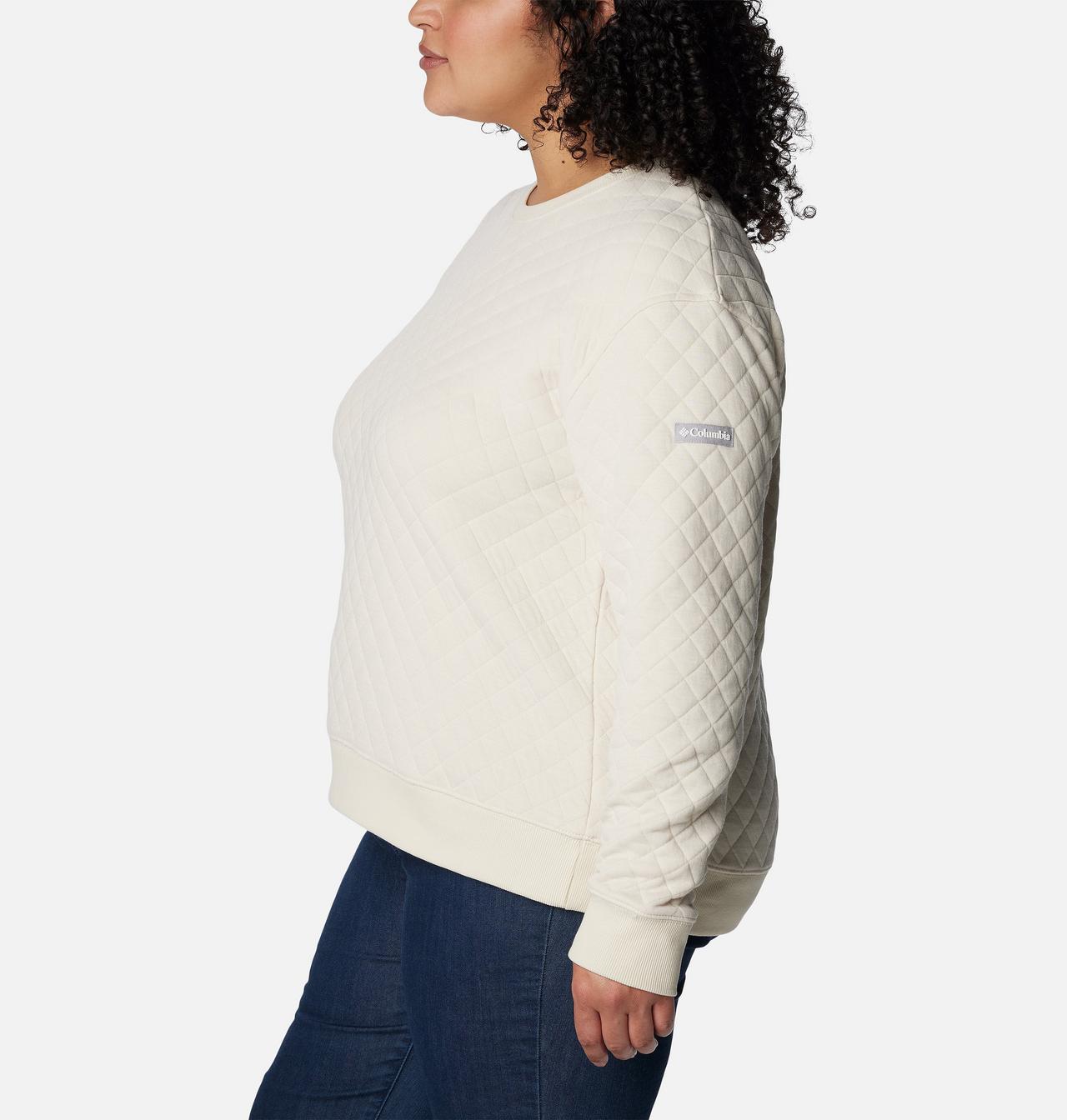 Women's Columbia Lodge™ Quilted Crew Sweatshirt - Plus Size 3