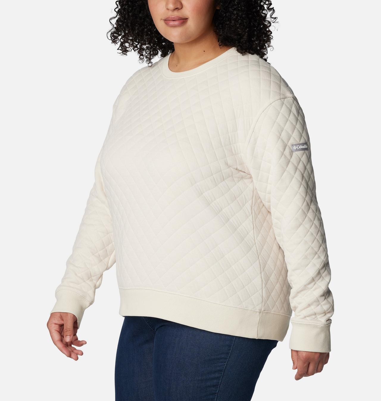 Women's Columbia Lodge™ Quilted Crew Sweatshirt - Plus Size 5