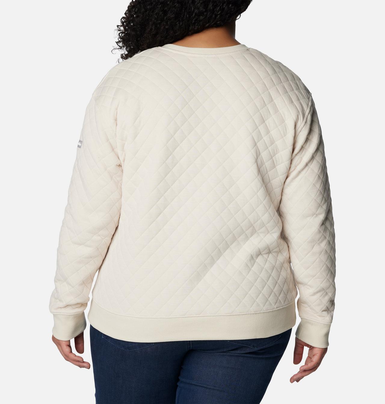 Women's Columbia Lodge™ Quilted Crew Sweatshirt - Plus Size 2