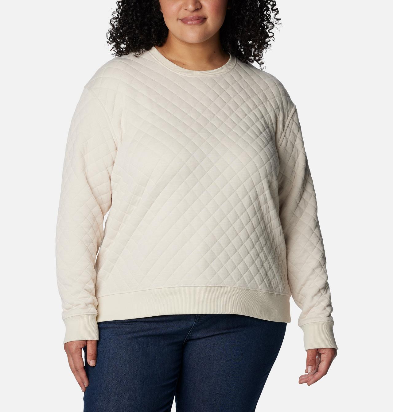Women's Columbia Lodge™ Quilted Crew Sweatshirt - Plus Size 1