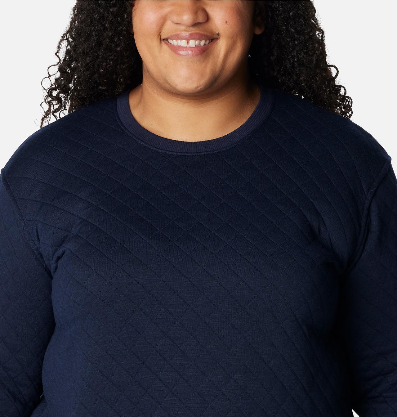 Women's Columbia Lodge™ Quilted Crew Sweatshirt - Plus Size 4