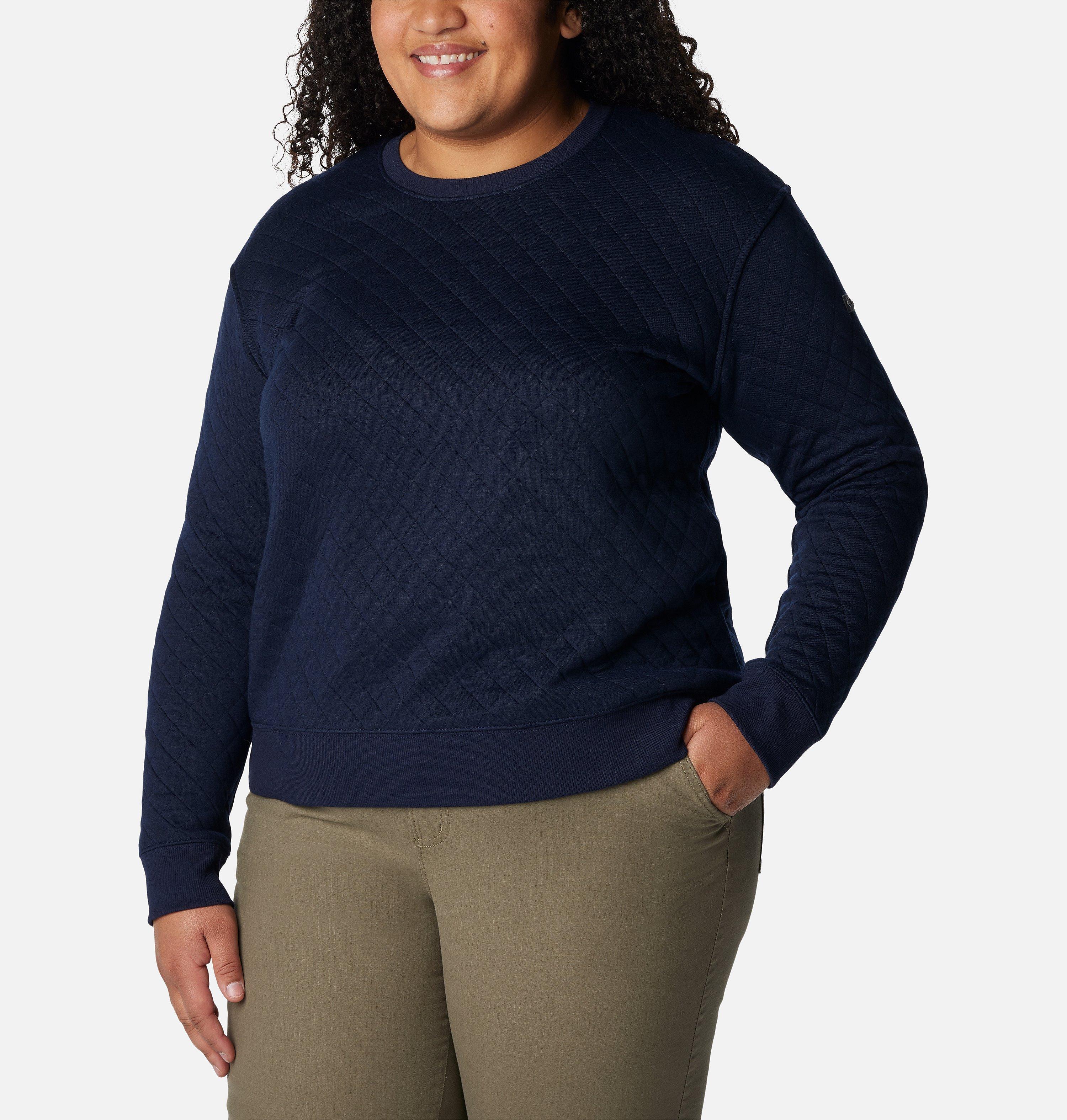 Women's Columbia Lodge™ Quilted Crew Sweatshirt - Plus Size 5