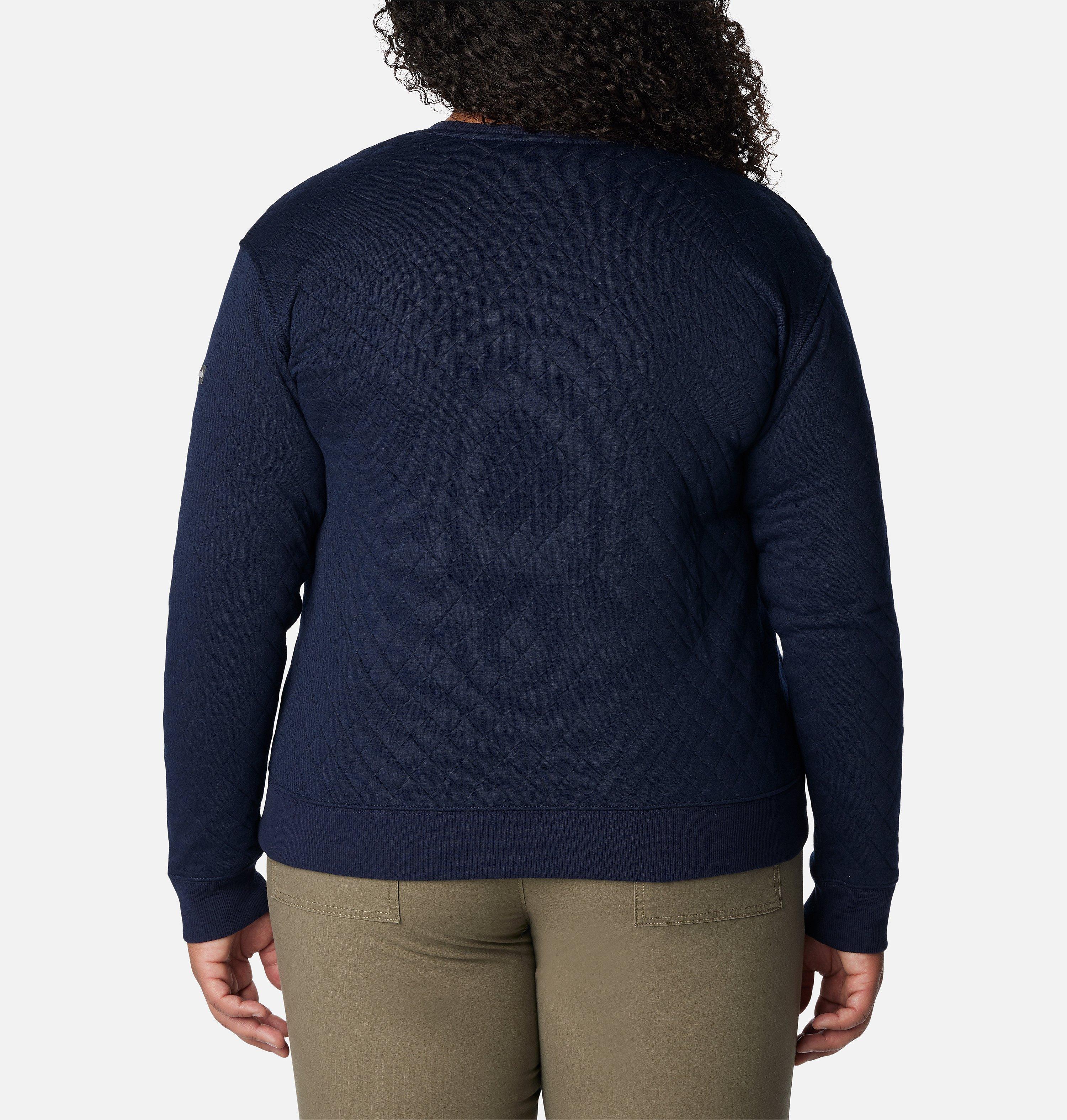 Women's Columbia Lodge™ Quilted Crew Sweatshirt - Plus Size 2