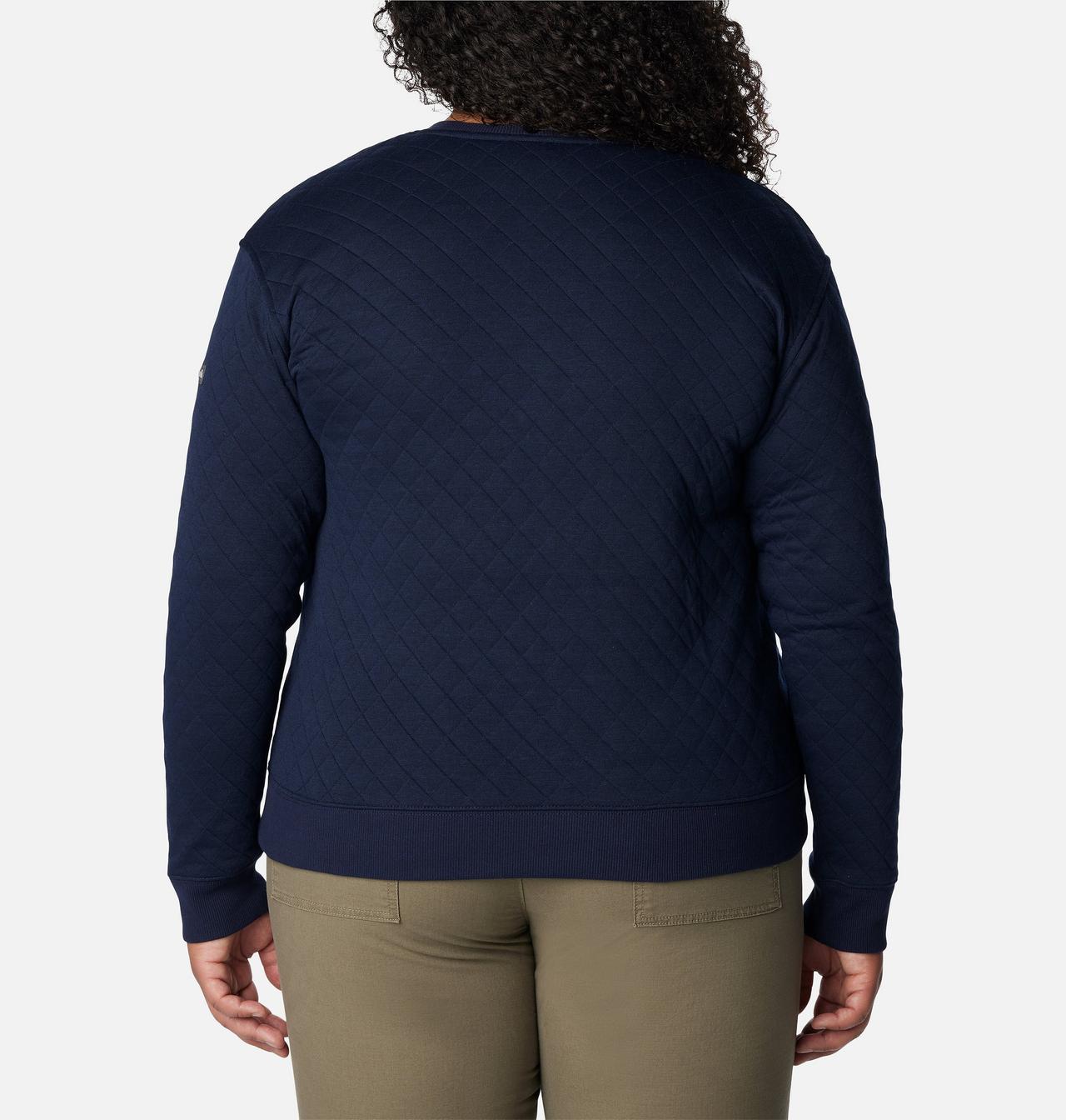 Women's Columbia Lodge™ Quilted Crew Sweatshirt - Plus Size 2