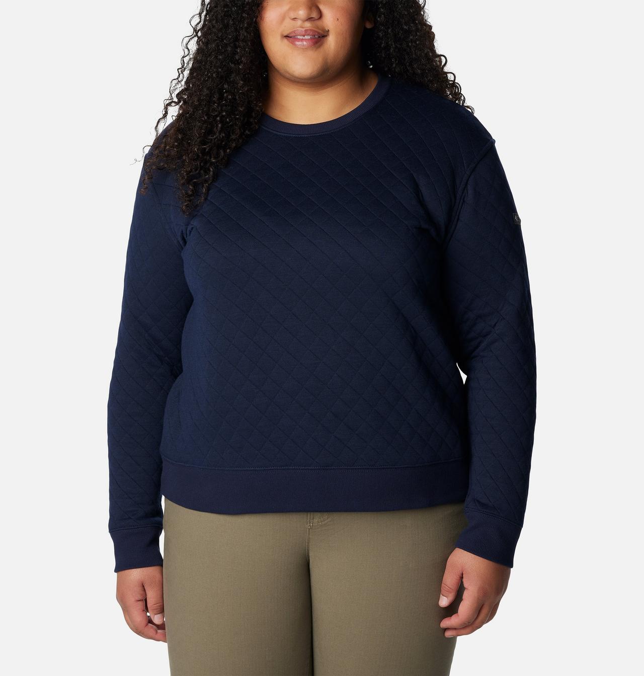 Women's Columbia Lodge™ Quilted Crew Sweatshirt - Plus Size 1