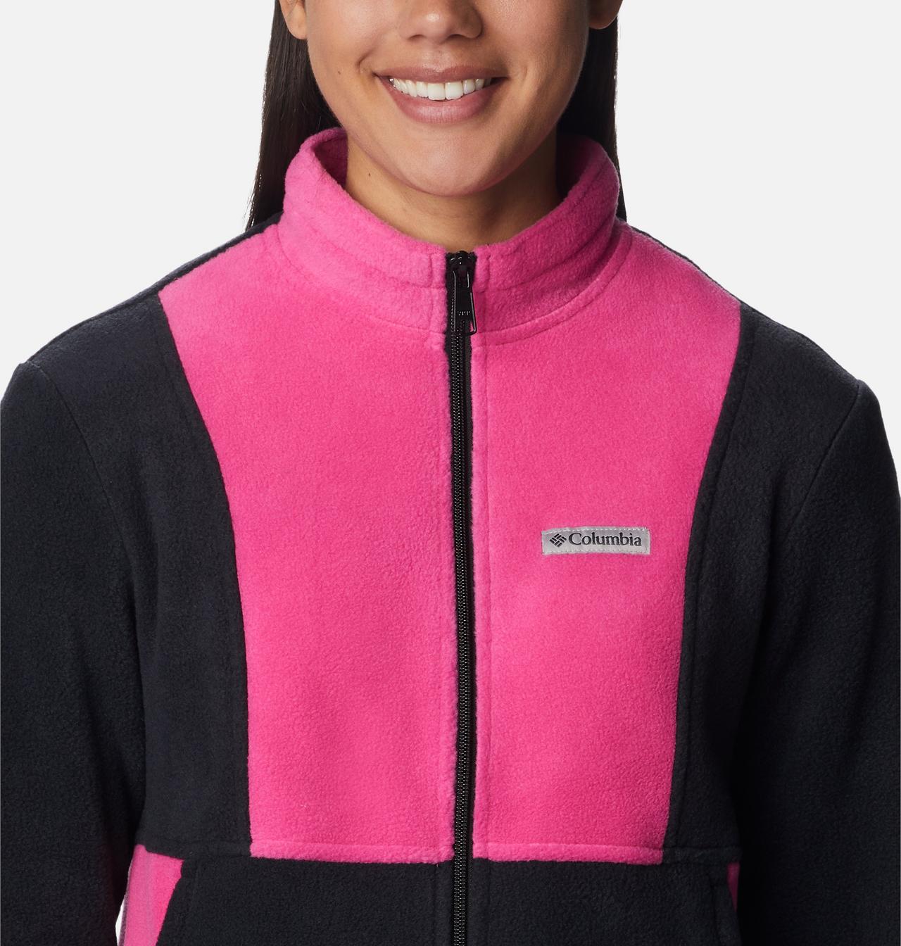 Women's Tested Tough In Pink™ Colorblock Full Zip Fleece Jacket 4