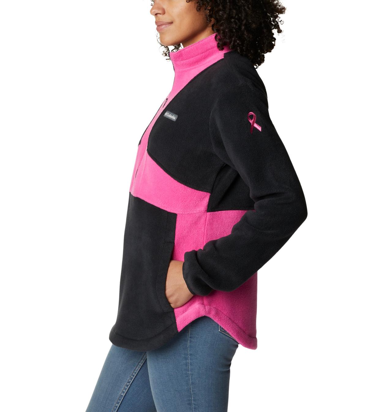 Chandail polaire à demi-zip Tested Tough In Pink™ Colorblock Femme 3