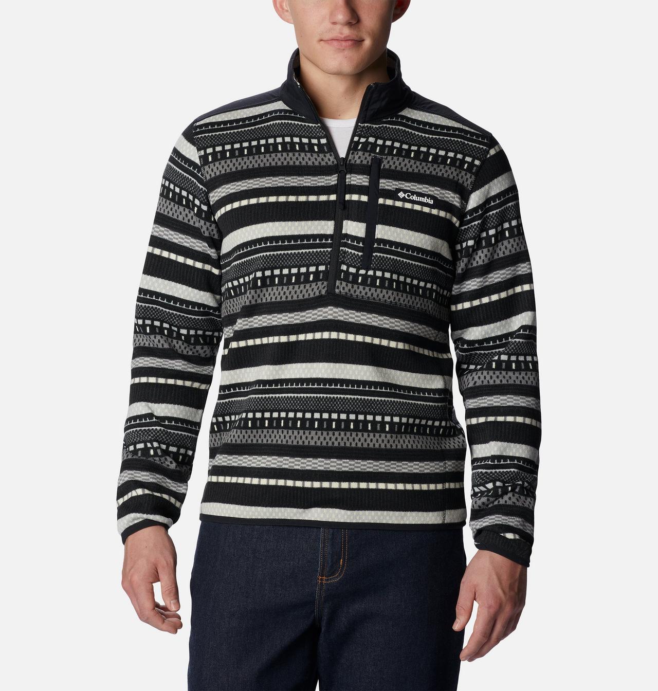 Men's Sweater Weather™ II Printed Fleece Half Zip Pullover 1