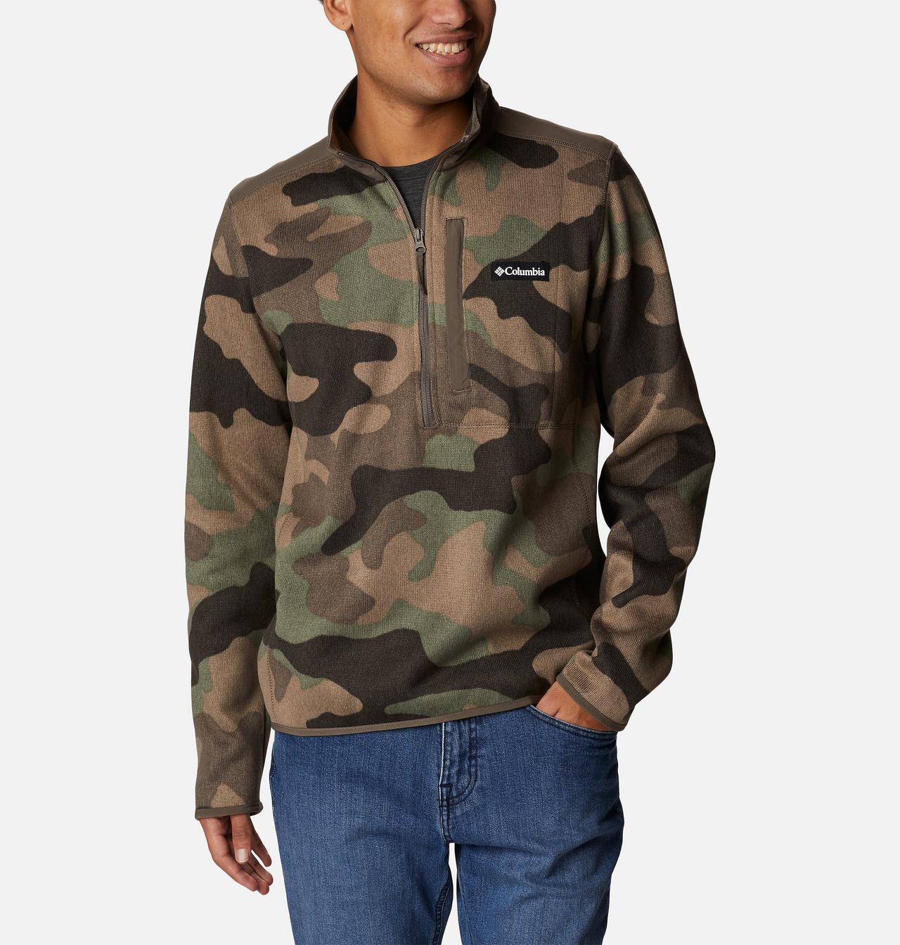 Men's Sweater Weather™ II Printed Fleece Half Zip Pullover 1