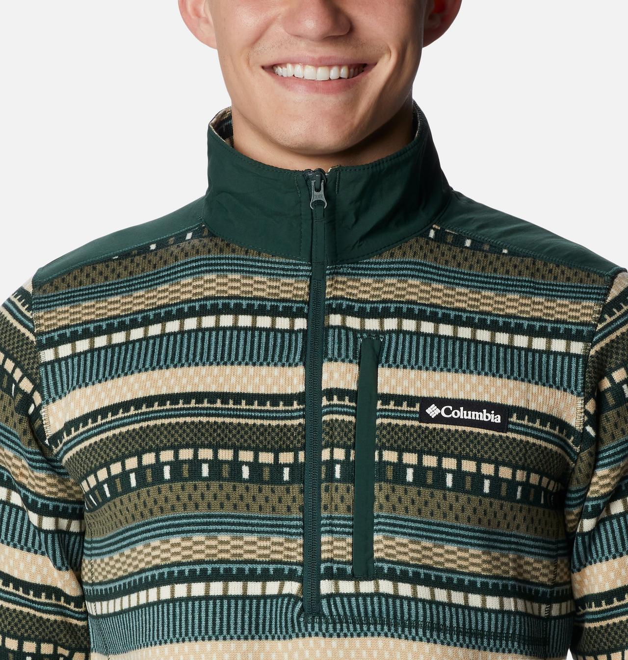 Men's Sweater Weather™ II Printed Fleece Half Zip Pullover 4
