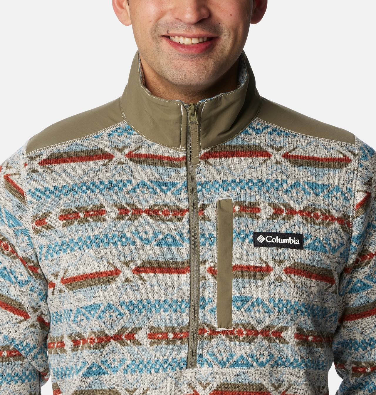 Men's Sweater Weather™ II Printed Fleece Half Zip Pullover 4