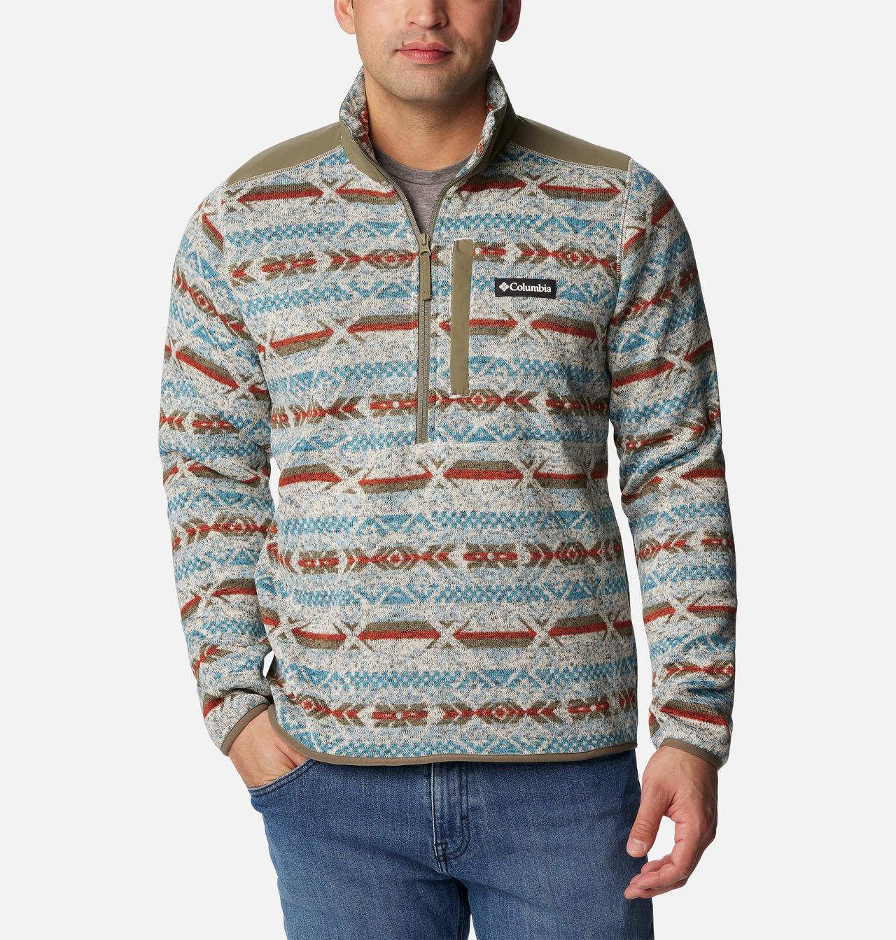 Men's Sweater Weather™ II Printed Fleece Half Zip Pullover 5