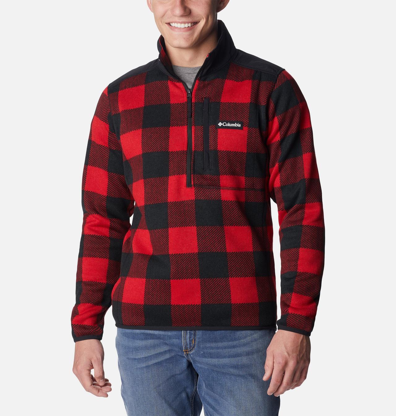 Men's Sweater Weather™ II Printed Fleece Half Zip Pullover 1