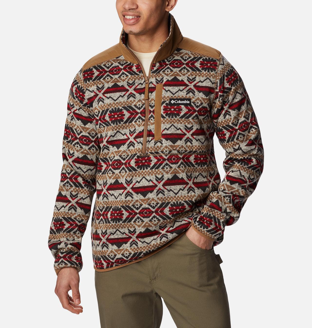 Men's Sweater Weather™ II Printed Fleece Half Zip Pullover 5
