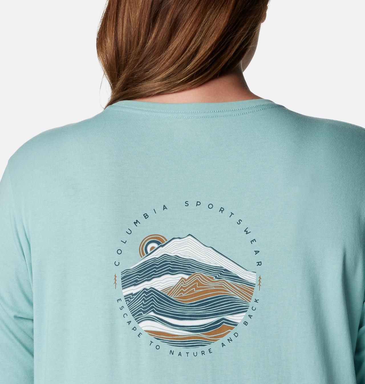 Women's North Cascades™ Back Graphic Long Sleeve T-Shirt - Plus Size 5
