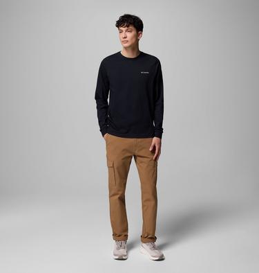 Men's CSC Seasonal Logo Long Sleeve Organic Cotton T-Shirt, Color: Black, Meadowland, image 6