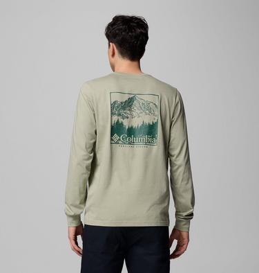 Men's CSC Seasonal Logo Long Sleeve Organic Cotton T-Shirt, Color: Safari, Meadowland, image 1