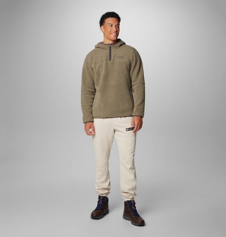 Men's Rugged Ridge III Sherpa Pullover Hoodie, Color: Stone Green, image 3